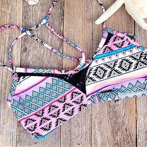 OP bikini top separates - Pink & Blue Womens Size S